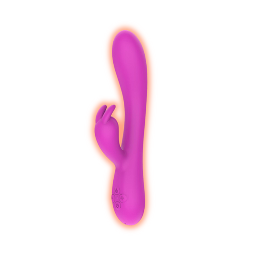 BuzzPinky Twin Motor Warming Rabbit Vibrator Cerise Pink BuzzPinky