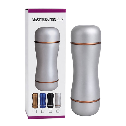 BuzzPinky Dual-Ended Male Masturbator (White)