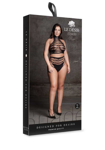 Carpo XLVI Two Piece with Turtleneck, Crop Top and Pantie Plus Size le desir