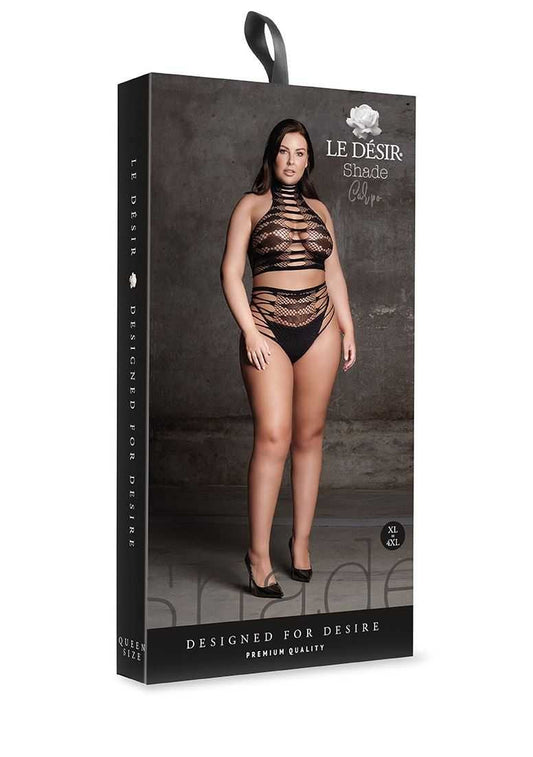 Carpo XLVI Two Piece with Turtleneck, Crop Top and Pantie Plus Size le desir