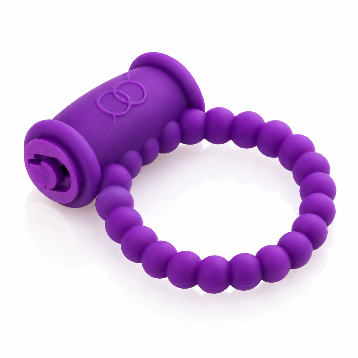 Single Speed Beaded Vibrating C (Ring Pink, Purple, Black)