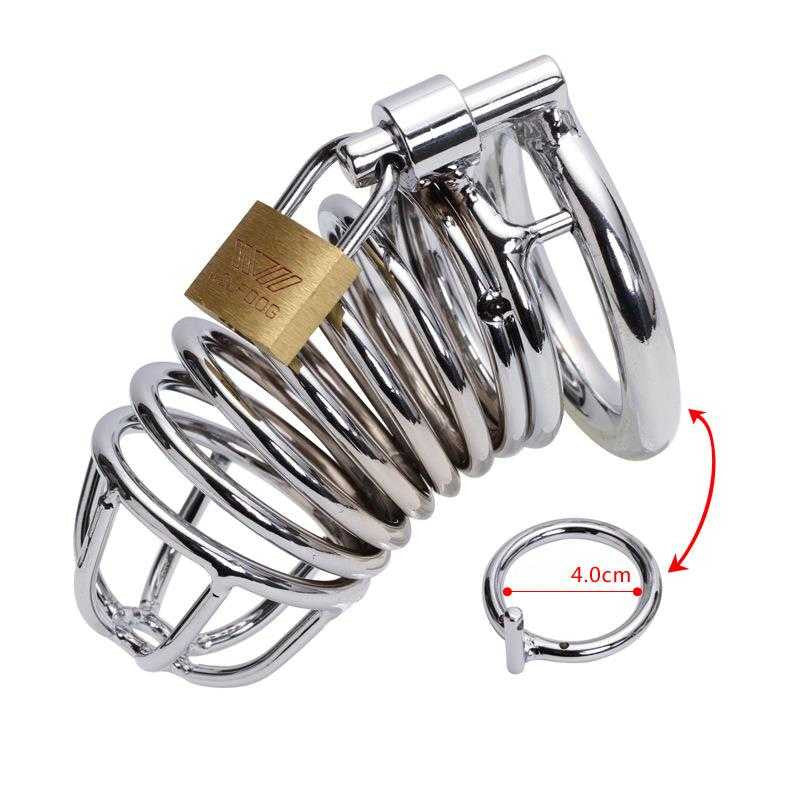 Chromed Bird Cage Male Chastity Device