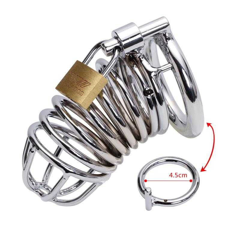 Chromed Bird Cage Male Chastity Device