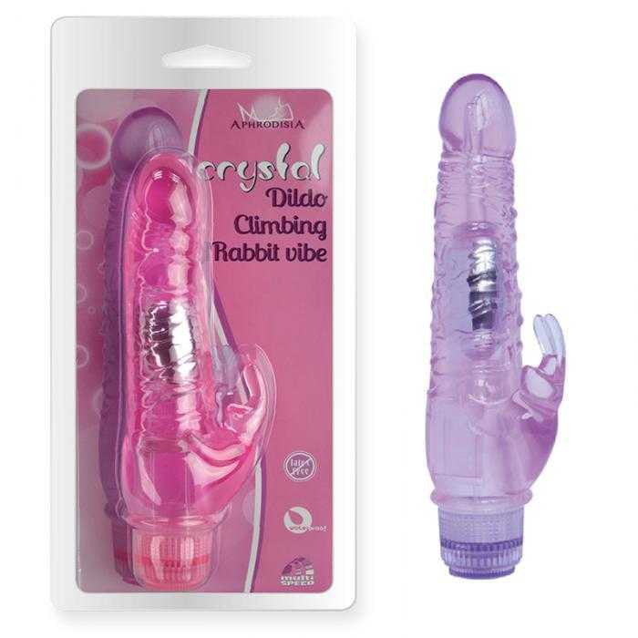 Climbing Rabbit Multi-speed Jelly Rabbit Vibrator Purple chisa