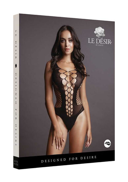 Contrast Fence Net Teddy One Size le desir