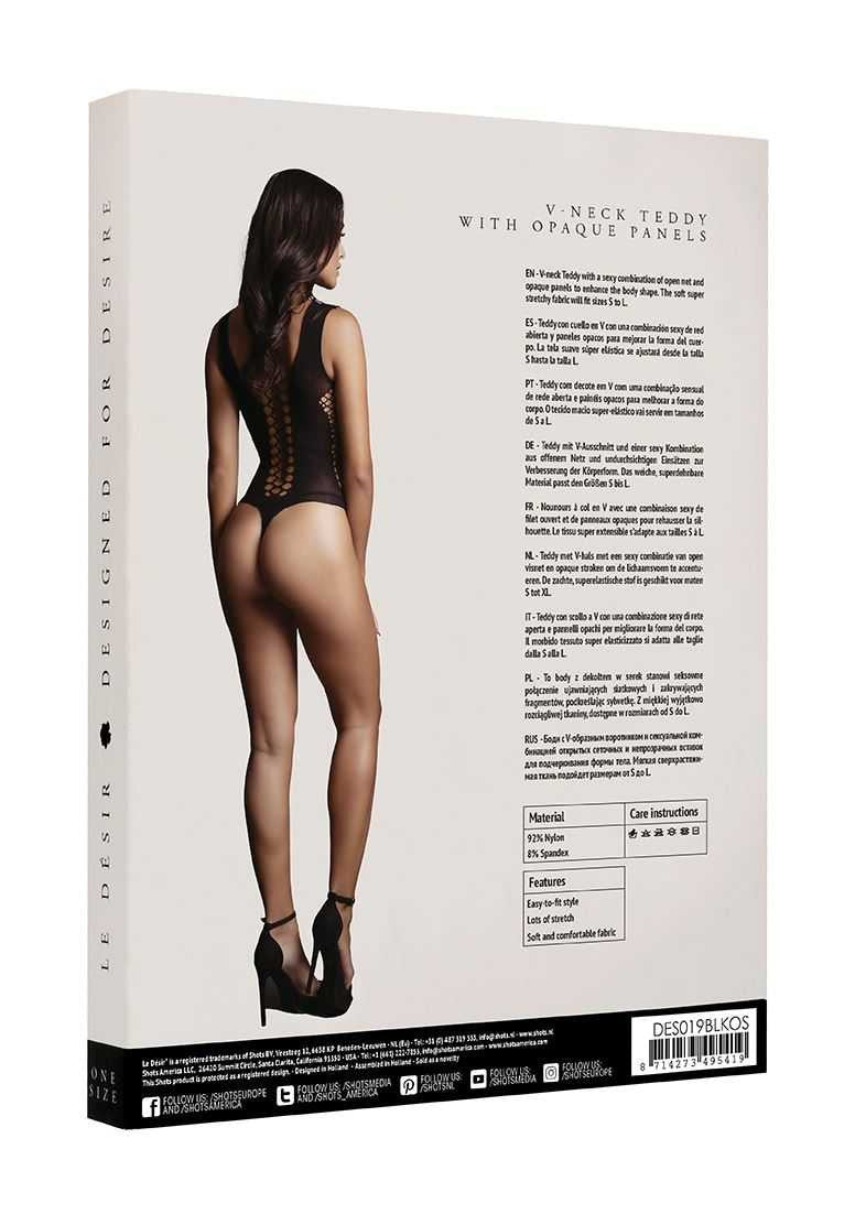 Contrast Fence Net Teddy One Size le desir