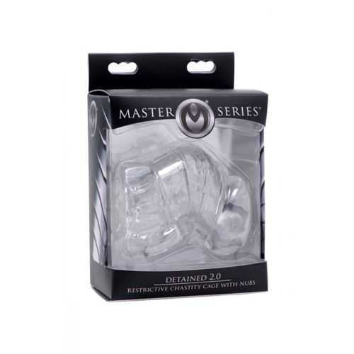 Detained 2.0 Restrictive Chastity Cage w/ Nubs