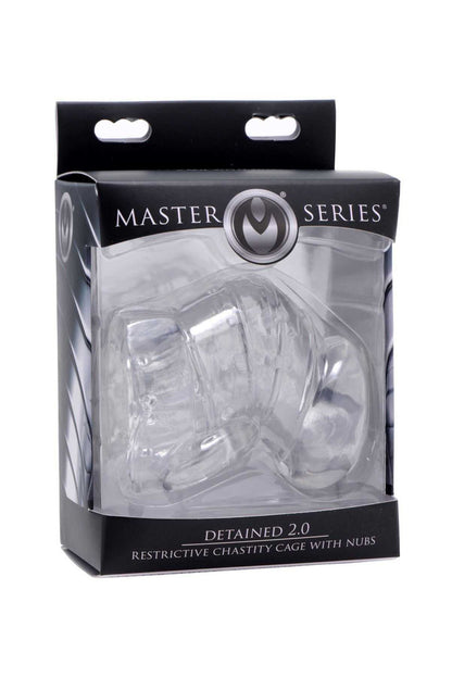 Detained 2.0 Restrictive Chastity Cage w/ Nubs xr brands