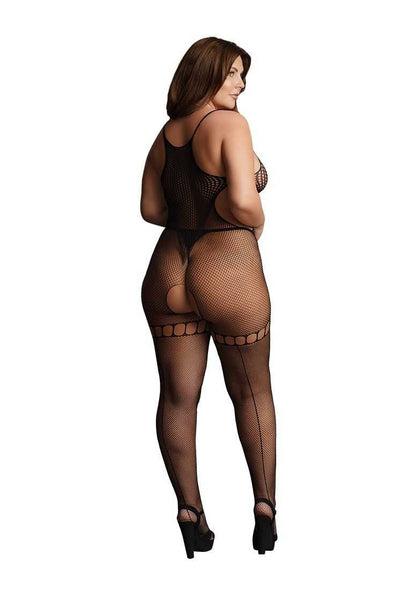 Duo Net High Neck Bodystocking Plus Size le desir