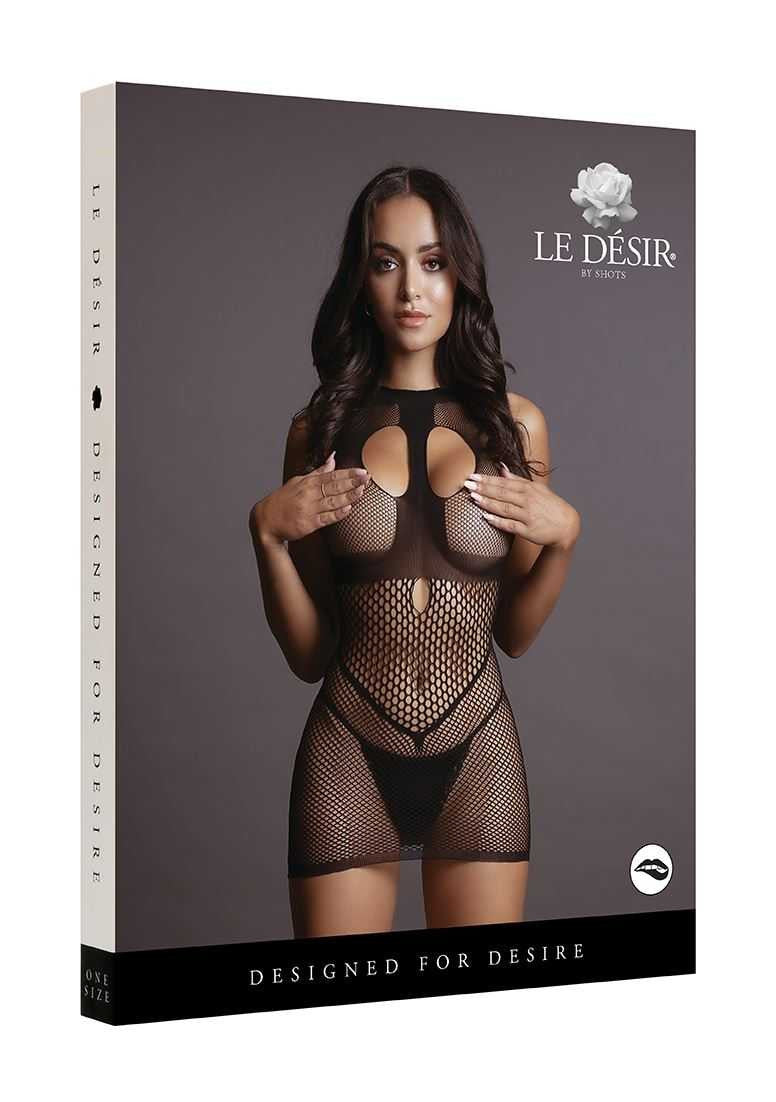 Duo Net Open Cup Mini Dress One Size le desir