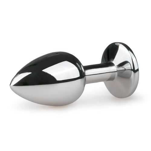 Easytoys Anal Collection Metal Butt Plug No. 1 - Silver/Clear Easytoys