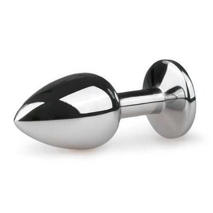 Easytoys Anal Collection Metal Butt Plug No. 1 - Silver/Clear Easytoys
