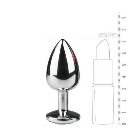 Easytoys Anal Collection Metal Butt Plug No. 1 - Silver/Clear Easytoys