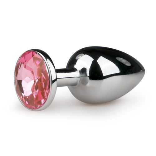 Easytoys Anal Collection Metal Butt Plug No. 1 - Silver/Pink Easytoys