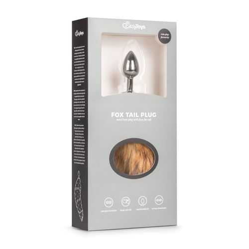 Easytoys Fetish Collection Aluminium Fox Tail Plug Silver Easytoys