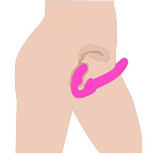 Evoke Super Charged Pink Vibrating Strapless Silicone Dildo xr brands