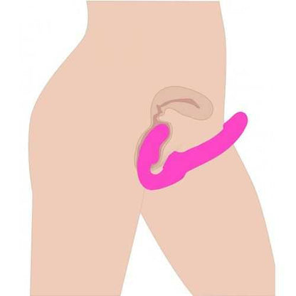 Evoke Super Charged Pink Vibrating Strapless Silicone Dildo xr brands
