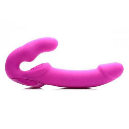 Evoke Super Charged Pink Vibrating Strapless Silicone Dildo xr brands