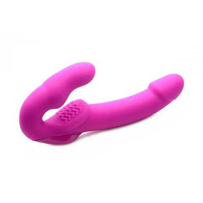 Evoke Super Charged Pink Vibrating Strapless Silicone Dildo xr brands