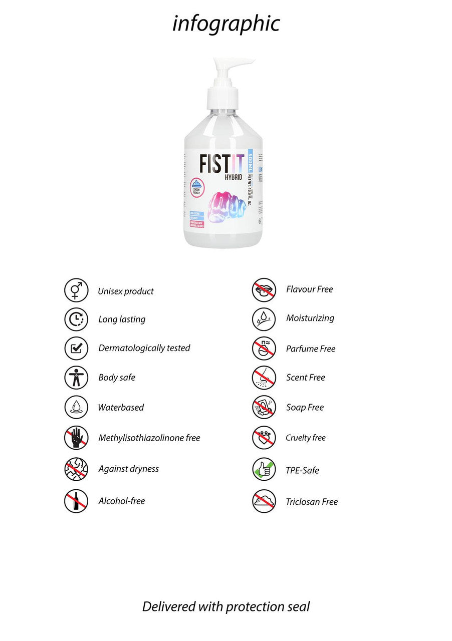 FIST IT Hybrid Lubricant - 17 fl oz / 500 ml - Pump Fist It