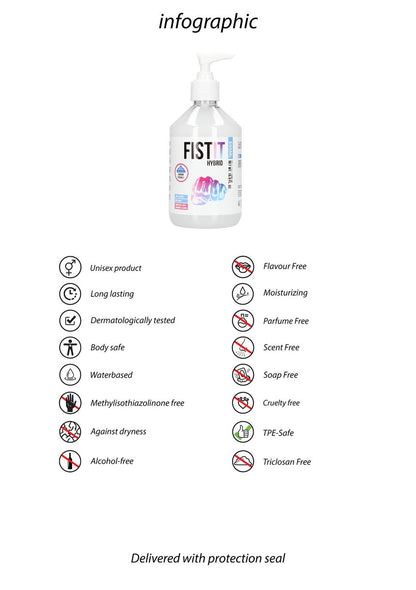 FIST IT Hybrid Lubricant - 17 fl oz / 500 ml - Pump Fist It