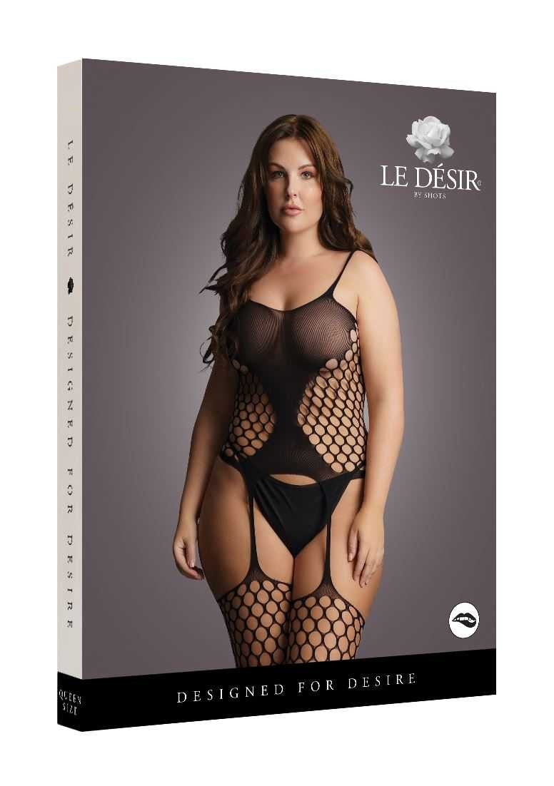 Fence Net Suspender Bodystocking Plus Size le desir