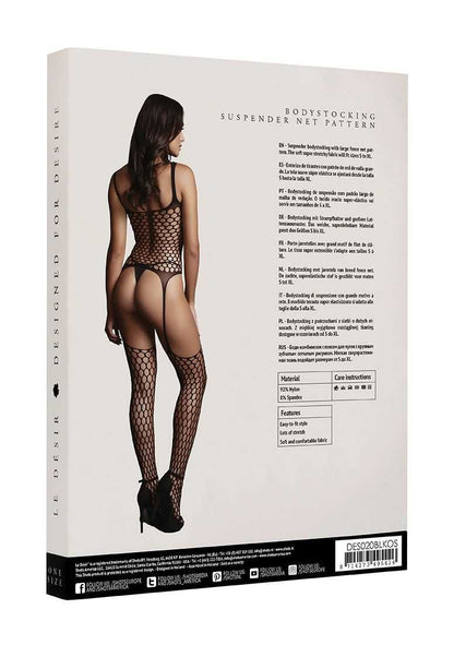 Fence Suspender Bodystocking One Size le desir