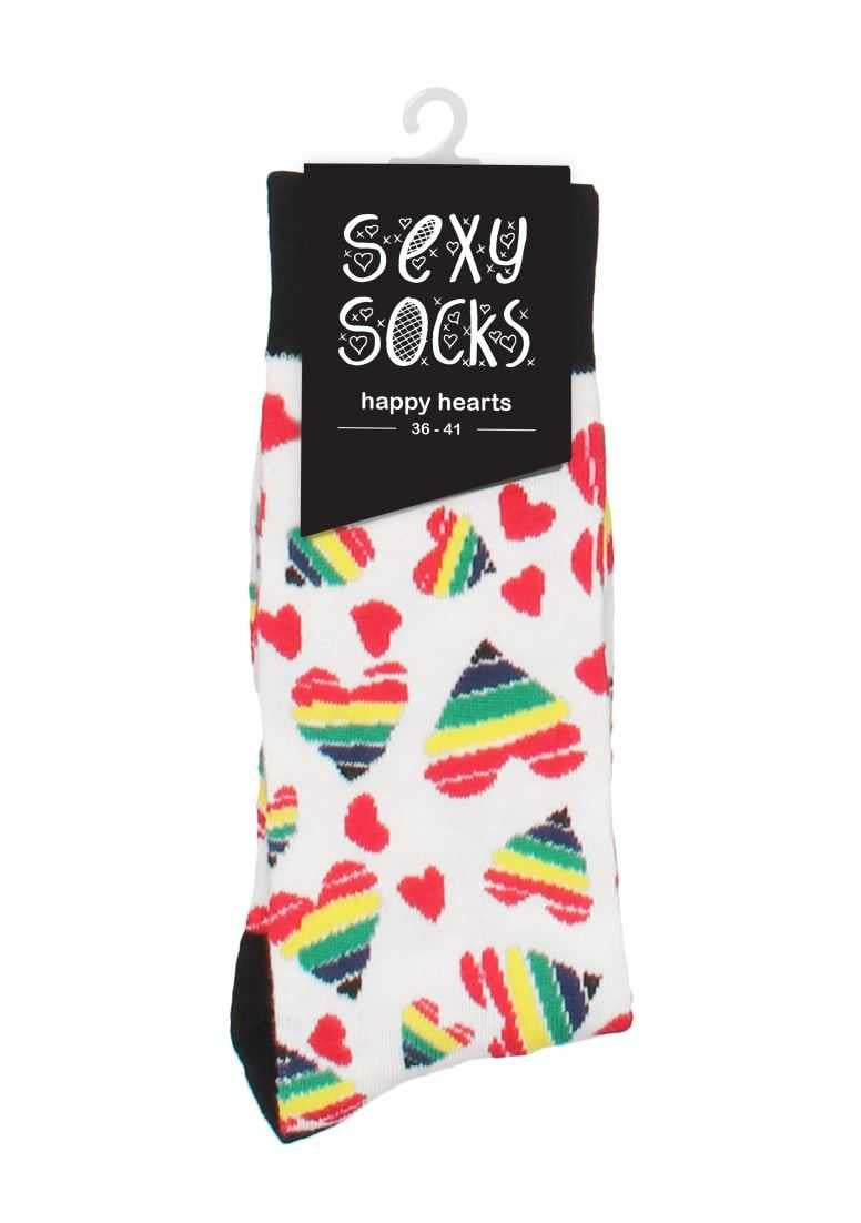 Happy Hearts - 36-41 Funny Socks funsocks