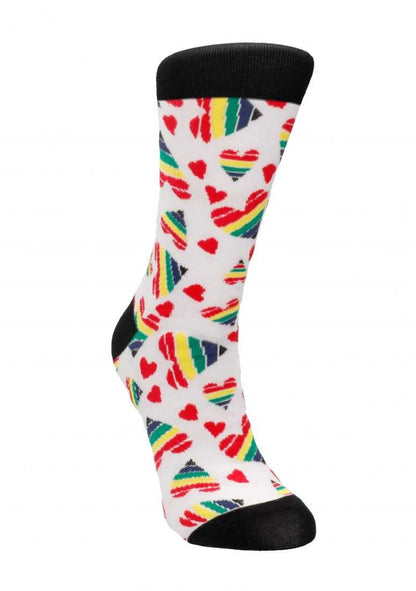 Happy Hearts - 42-46 Funny Socks funsocks