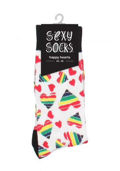 Happy Hearts - 42-46 Funny Socks funsocks