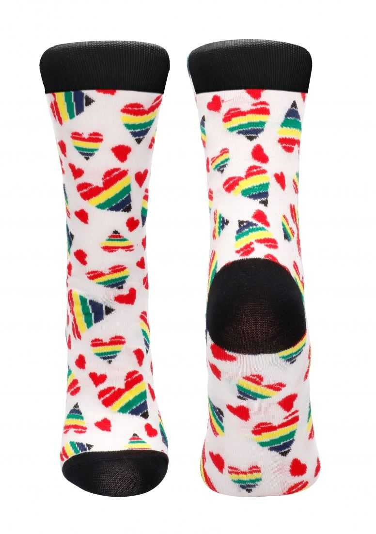Happy Hearts - 42-46 Funny Socks funsocks