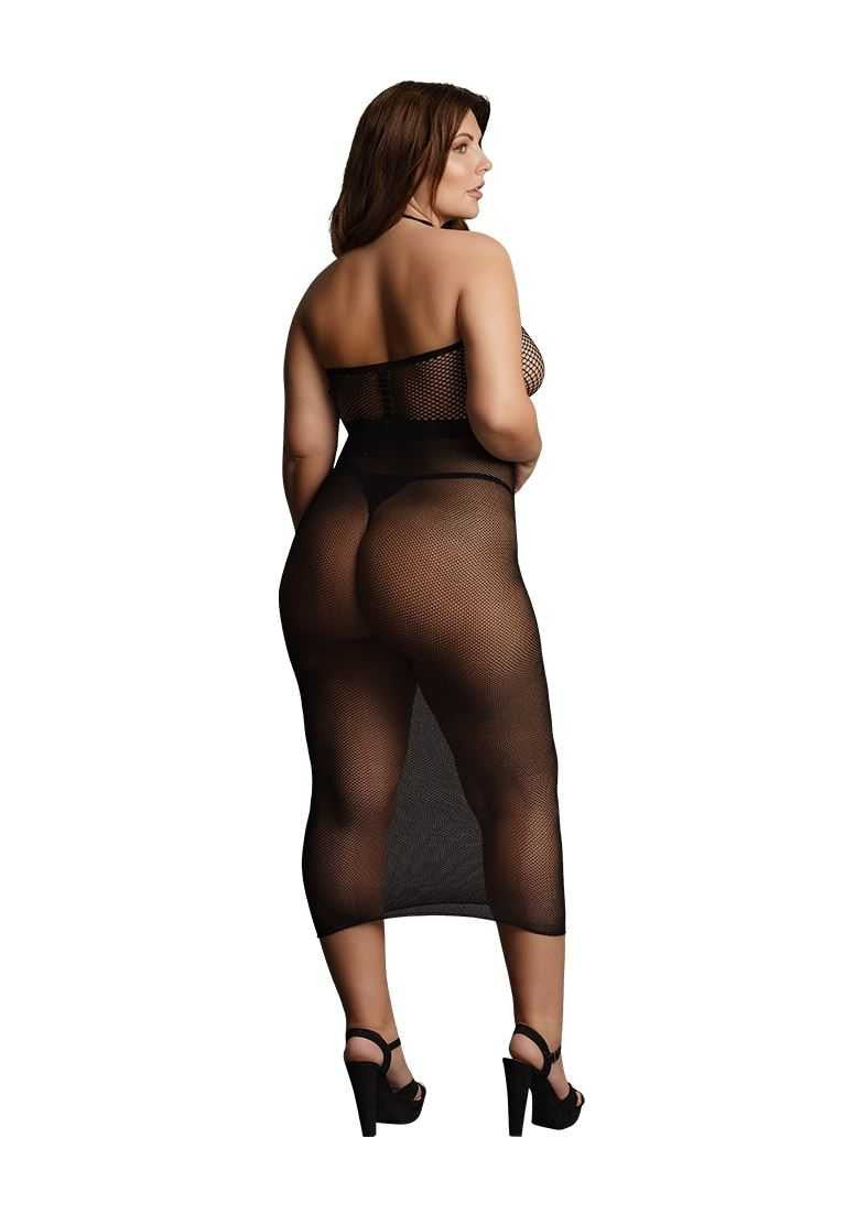 High Neck Dress Plus Size le desir