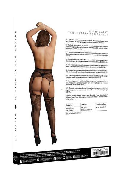 High-Waist Garterbelt Stockings Plus Size le desir