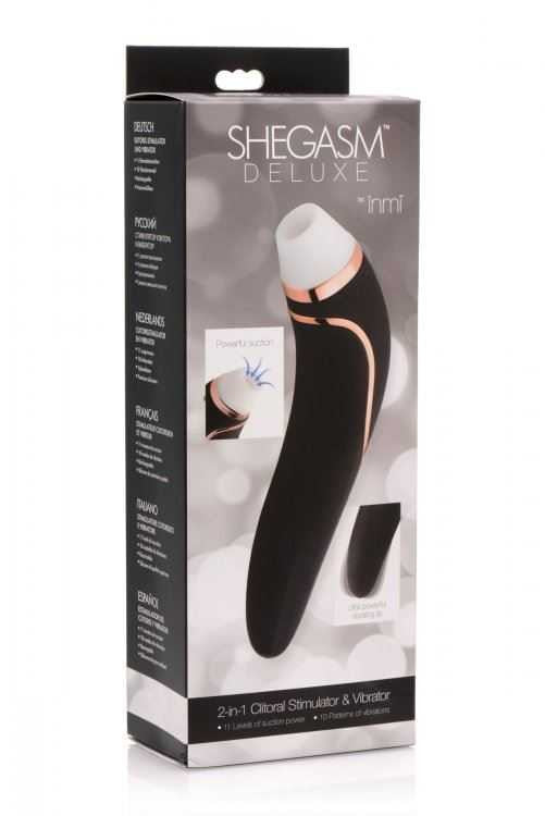 Inmi Shegasm Deluxe 2-in-1 Clit Stimulator & Vibrator INMI