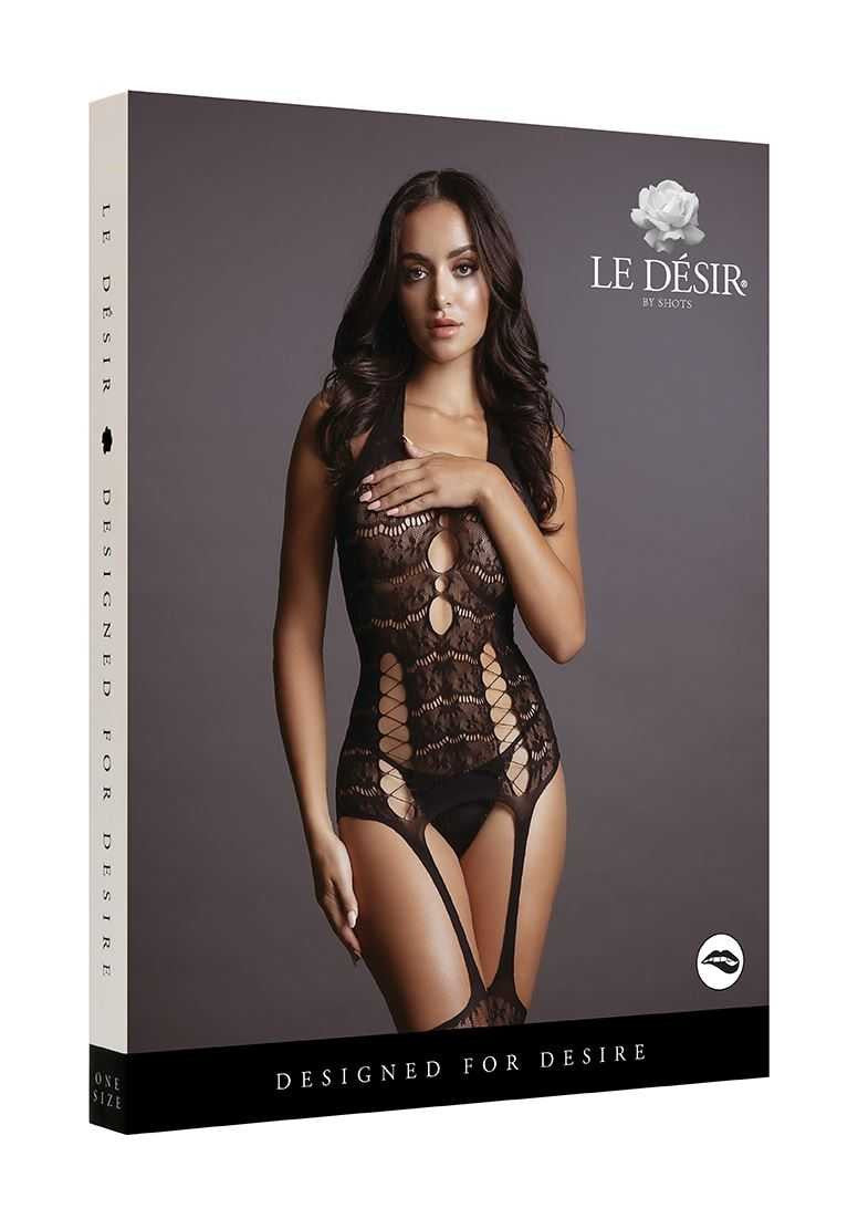 Lace Suspender Bodystocking One Size le desir