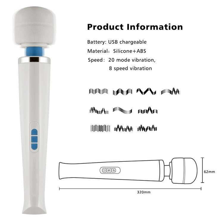 LoveMagic® 20 mode USB Rechargeable Wand LoveMagic