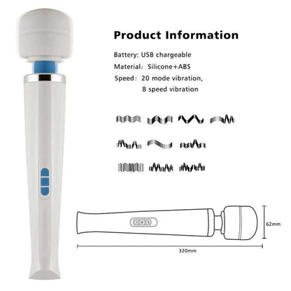 LoveMagic® 20 mode USB Rechargeable Wand LoveMagic