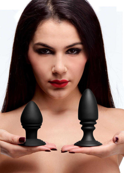 MASTER SERIES Duplex Silicone Anal Plug Set Master Series