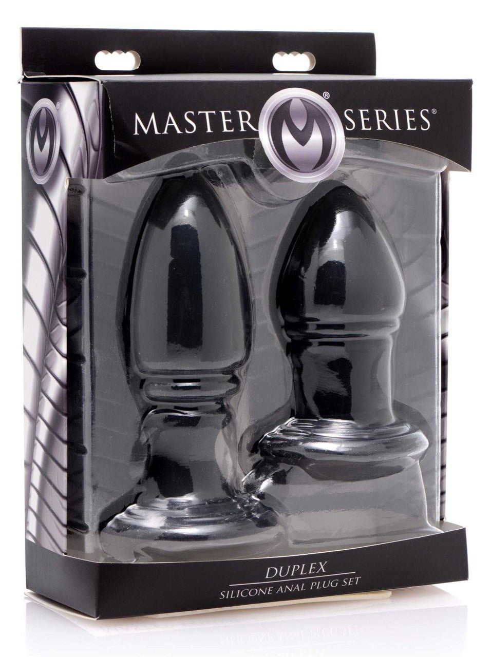MASTER SERIES Duplex Silicone Anal Plug Set Master Series