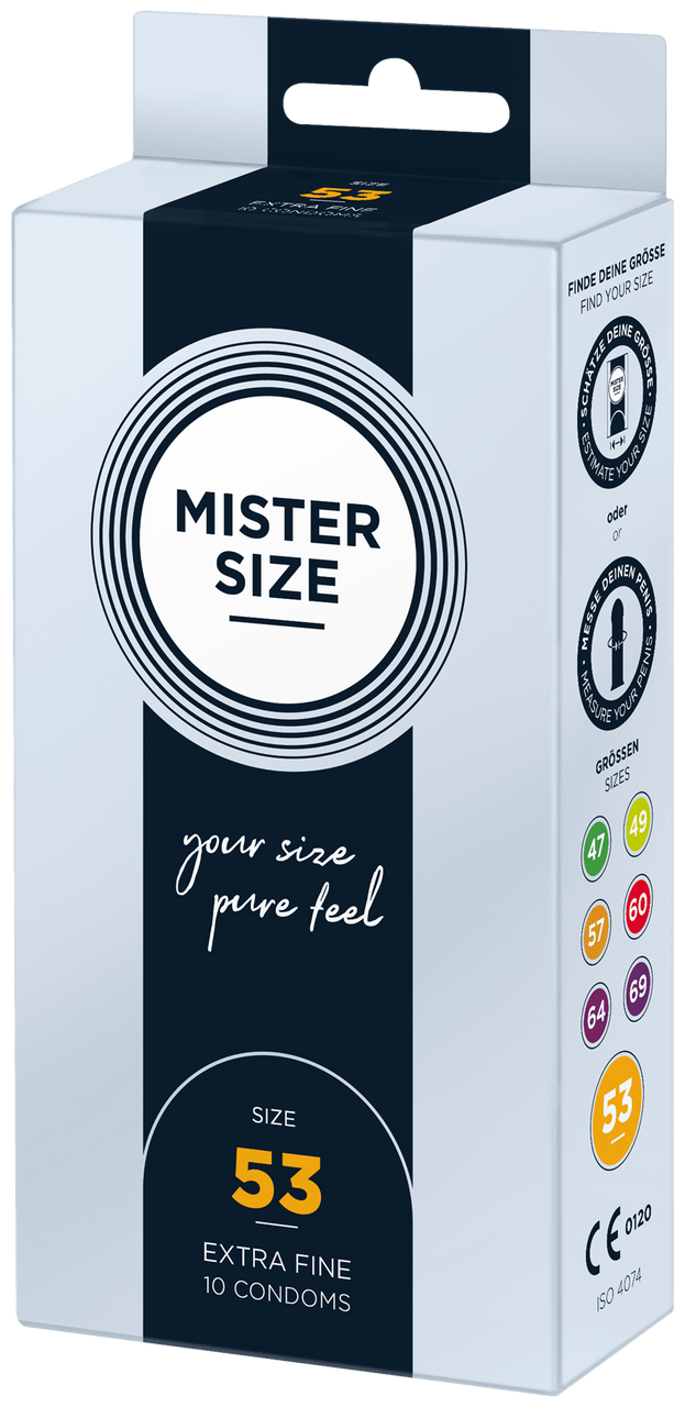 MISTER SIZE 53 10 Pack Condoms Mistersize