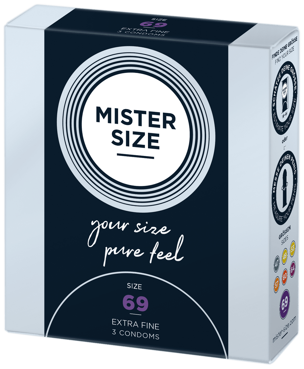 MISTER SIZE 69 3 Pack Condoms Mistersize