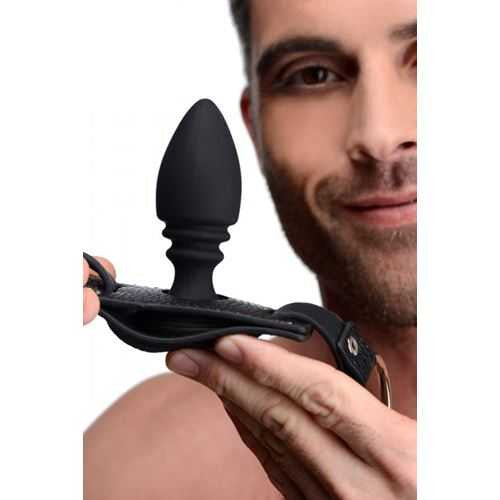 Male Harness with Silicone Anal Plug Master Series