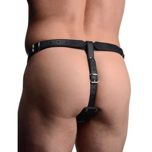 Male Harness with Silicone Anal Plug Master Series