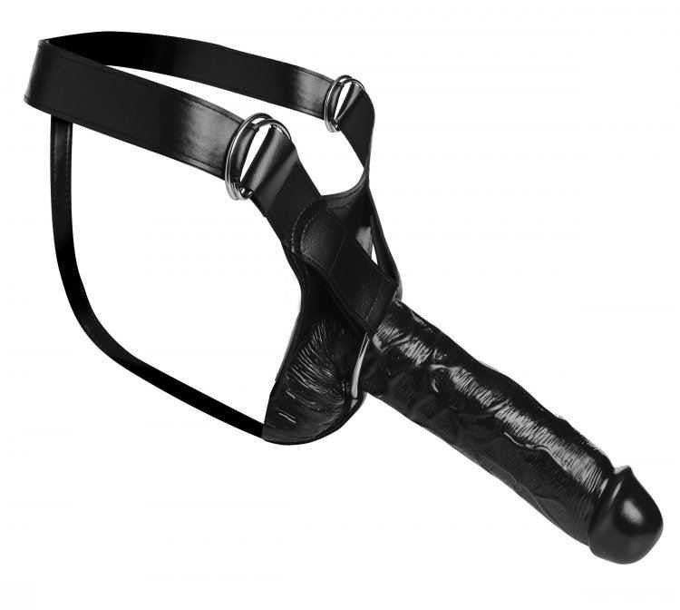 Infiltrator Hollow Strap On + 9" Dildo