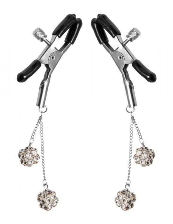 Master Series Ornament Adjustable Nipple Clamps w/ Jewel Accents Master Series