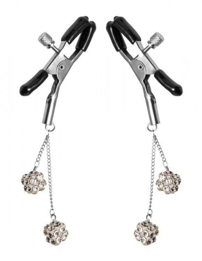 Master Series Ornament Adjustable Nipple Clamps w/ Jewel Accents Master Series