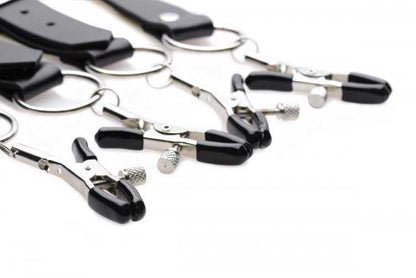 Master Series Spread Labia Spreader Straps with Clamps Master Series