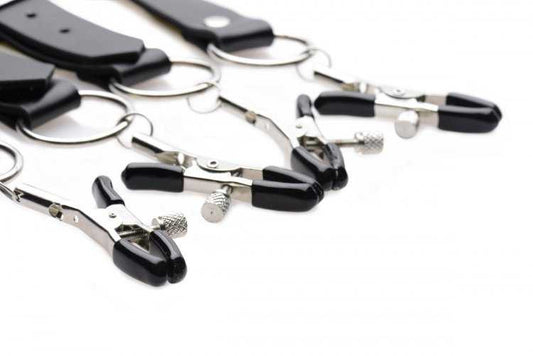 Master Series Spread Labia Spreader Straps with Clamps Master Series