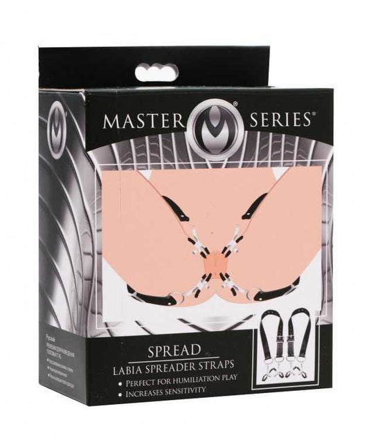 Master Series Spread Labia Spreader Straps with Clamps Master Series