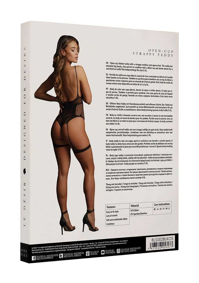 Open-Cup Strappy Teddy One Size le desir
